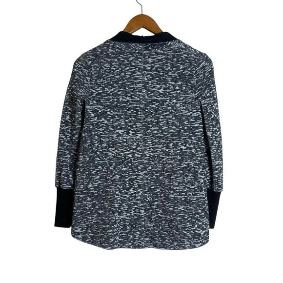 Club Monaco Black and Gray Cardigan with Open Front Design. Size xs - Picture 5 of 6